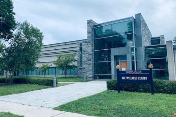 Exterior of Mercy College Wellness Center in New Rochelle