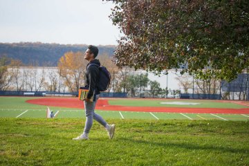 Student walking