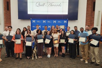 Mercy University students at 41st Annual Quill Awards