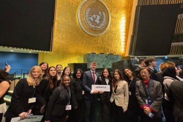 Mercy University Model UN team at NY conference
