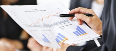 A Public Accountant working with her clients.