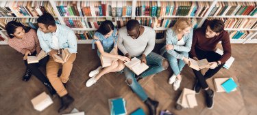 Students-in-library