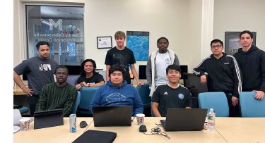 Mercy University Cyber Club students