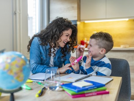 Teaching a student with disabilities.