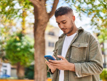 Person on phone