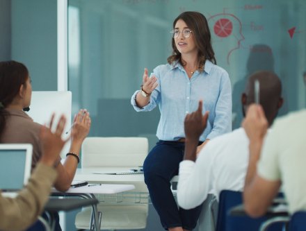 Professor teaching