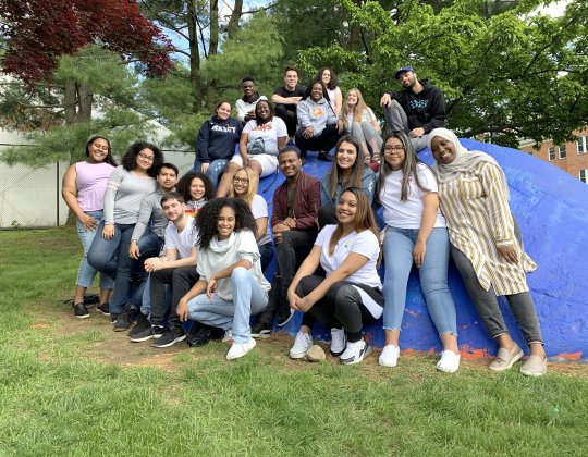 group of Mercy College students