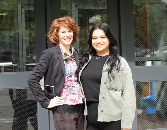 Laura and student