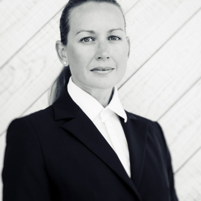 Black and White photo of Heidi Meyer